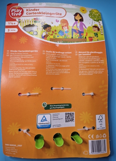 3-teiliges Kinder Gartenkleingeräte Playtive