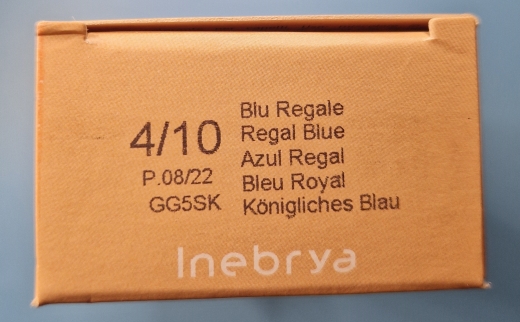 2er Set Inebrya Color Haarfarbe 100ml 4/10 Königliches Blau