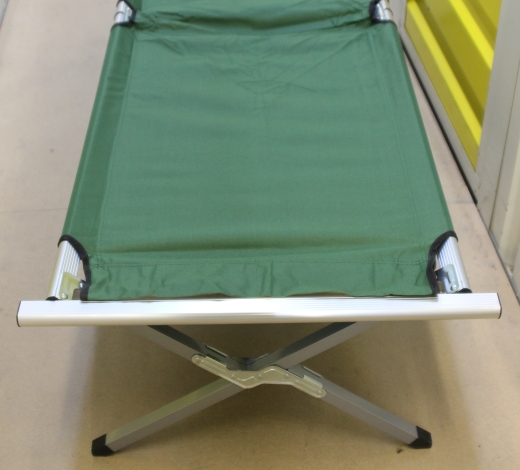 Faltbares Feldbett 195 × 65 cm – Aluminium – bis 150 kg – inkl. Tragetasche