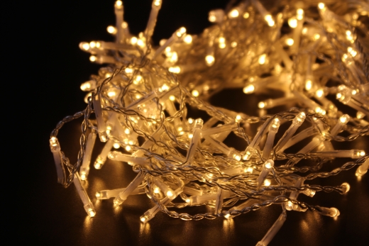 LED Lichtervorhang 192 LEDs – Weiß & Warmweiß – IP44 – Innen & Außen