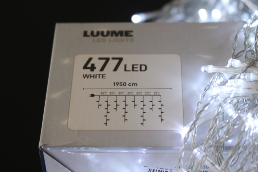 LED Lichtervorhang 477 LEDs – Weiß & Warmweiß – IP44 – Innen & Außen