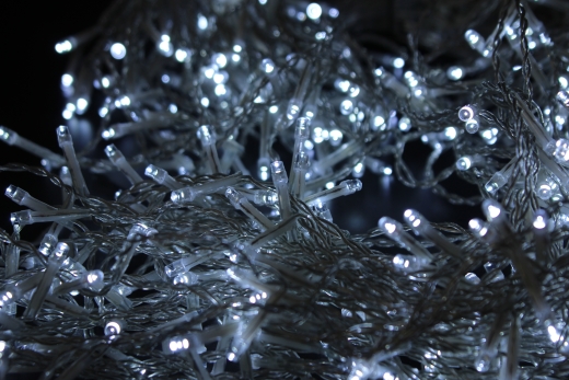 LED Lichtervorhang 477 LEDs – Weiß & Warmweiß – IP44 – Innen & Außen
