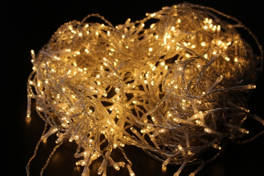 LED Lichtervorhang 477 LEDs – Weiß & Warmweiß – IP44 – Innen & Außen