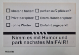 25 Stück Scheiße geparkt "Achtung"