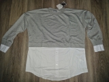 Milan Kiss Sweatshirt Weiss-Grau Gr. M