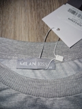 Milan Kiss Sweatshirt Weiss-Grau Gr. M