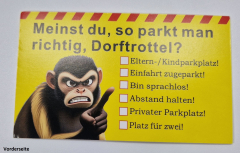 25 Stück Scheisse geparkt "Affe"