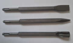3er Set SDS Plus Flach-, Spitz-, Kanal-/Hohlmeißel 250mm